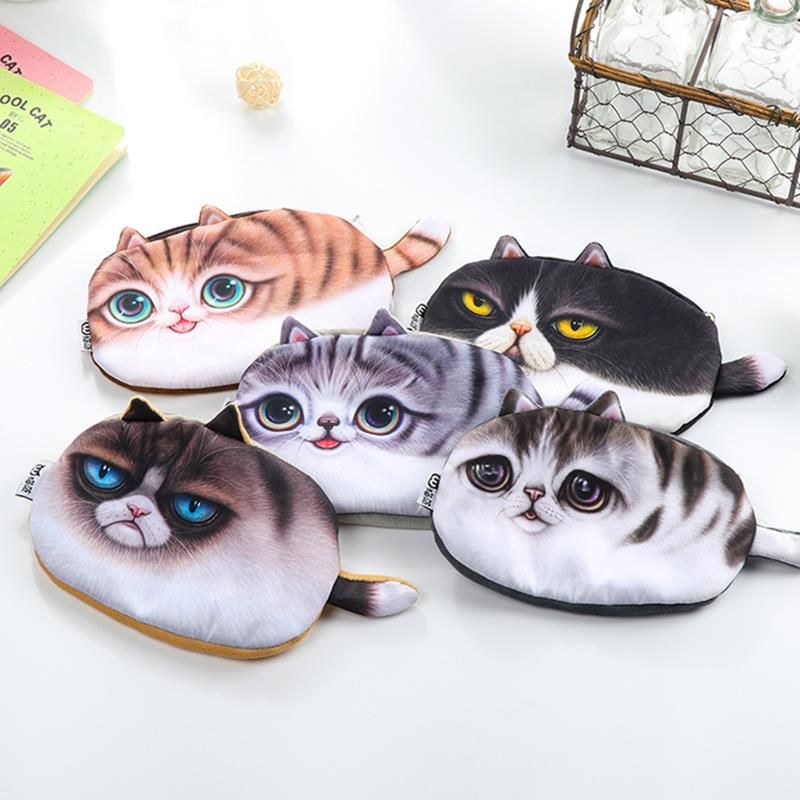 Emulational Kawaii Cats Pernica S Patentnim Zatvaračem Torba Za Olovke Velikog Kapaciteta Kreativna Slatka Kutija Za