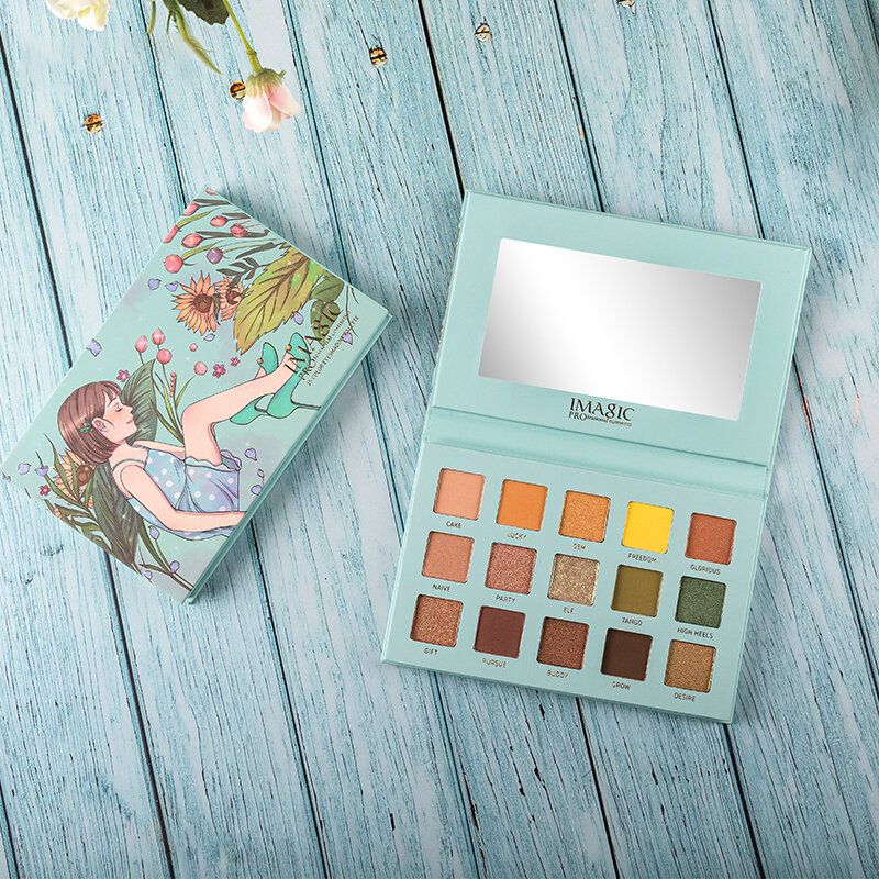 15 Boja Biserno Polarizirane Palete Sjenila Za Oči Dugotrajna Svjetlucava Paleta Za Oči Matte Shimmer Palette