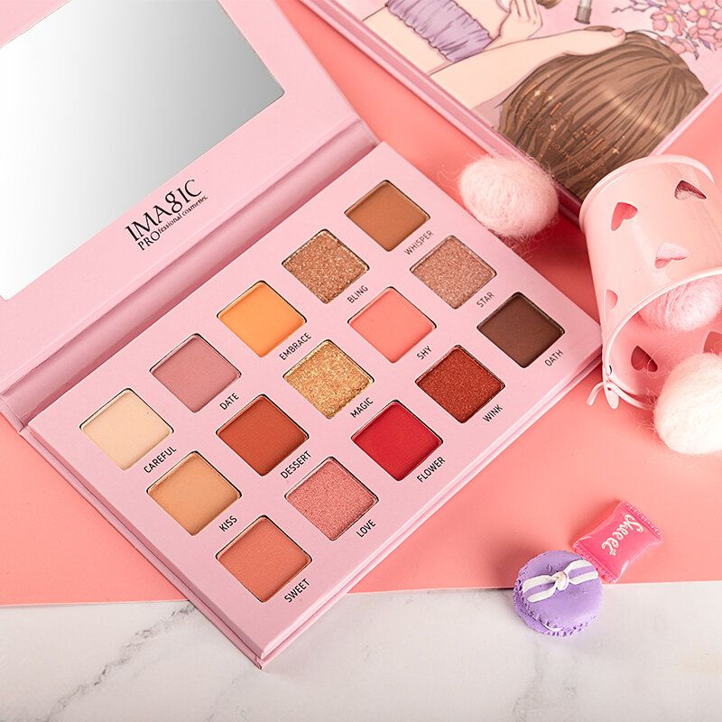 15 Boja Biserno Polarizirane Palete Sjenila Za Oči Dugotrajna Svjetlucava Paleta Za Oči Matte Shimmer Palette