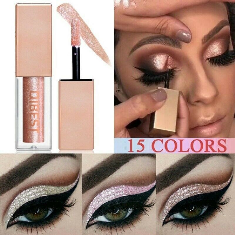 15 Boja Diamond Pearlescent Liquid Eyeshadow Shine Šareno Tekuće Sjenilo Za Oči High Light Eye Makeup