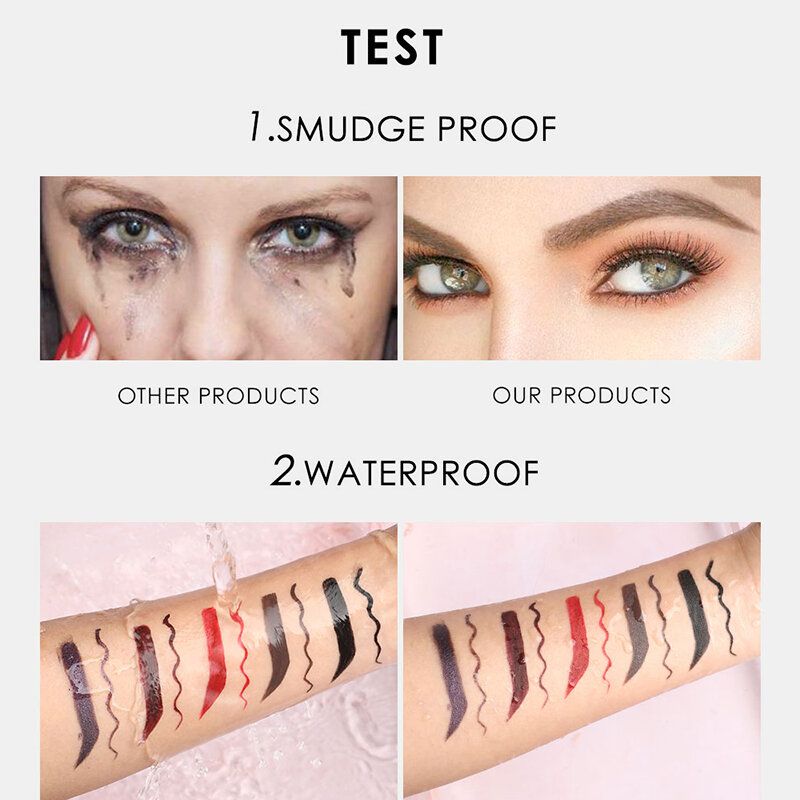 5 Boja Dvostruke Upotrebe Eyeliner Gel Cream Vodootporni Dugotrajni