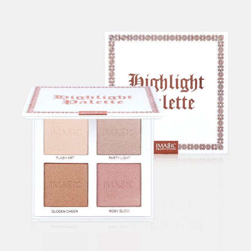 Imagic 4colors Highlighter Powder Palette Shimmer Contouring Highlight Face Bronzer Puder Za Šminku