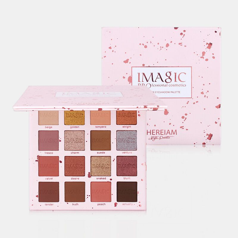 Imagic Charming Svjetlucava Paleta Sjenila Za Oči 16 Boja Nude Matte Shimmer Eyeshadow Palette