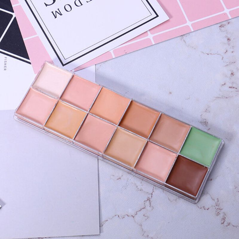 O.two.o 12 Boja Makeup Concealer Palette Contour Acne Cover Cream Dugotrajni Vodootporni Korektor