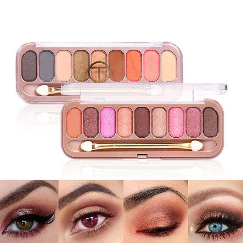 O.two.o 9 Boja Paleta Sjenila S Kistom Shimmer Matte Make Up Sjenilo Za Oči