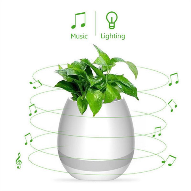 Honana Fgp1 Usb Bluetooth Glazbena Saksija Za Cvijeće S Elektrostatskom Indukcijskom Noćnom Svjetiljkom Za